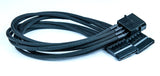 Male Molex to 2x Sata Power Extension 30cm
