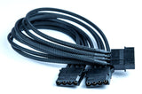 Male Molex to 2x Female Molex Extension 30cm