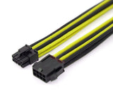 6+2 Pin PCIE / GPU Graphics Card Sleeved Extension Cable