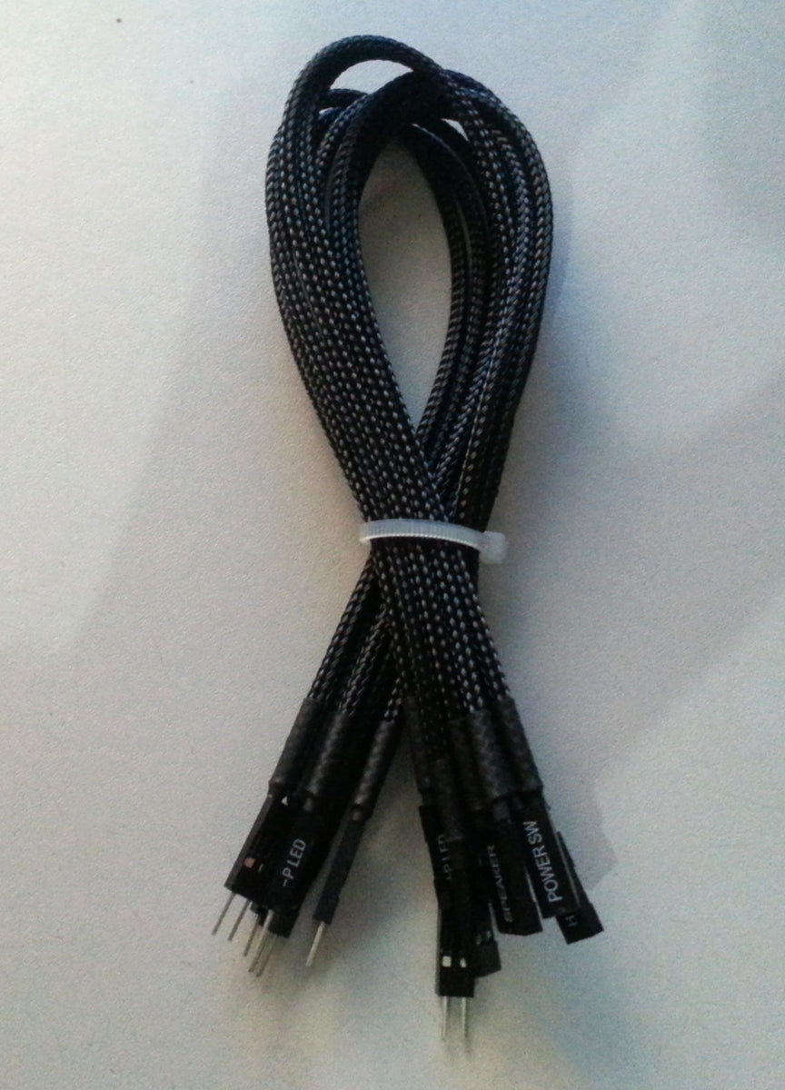ModPC - Front Panel 30cm Sleeved Extension Cable Set