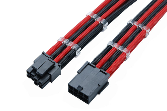 4+4 Pin ATX / CPU / EPS Motherboard Sleeved Extension Cable