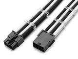 6+2 Pin PCIE / GPU Graphics Card Sleeved Extension Cable